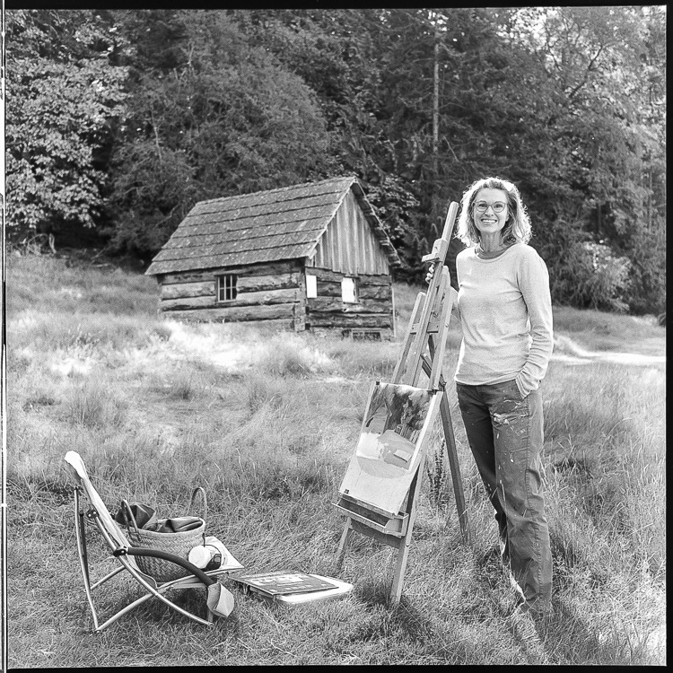 Nadine en plein air