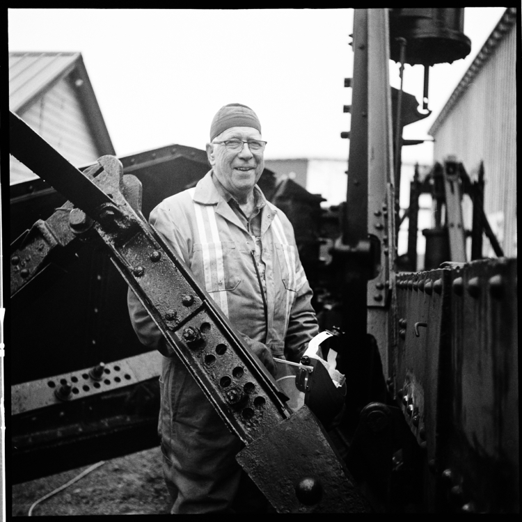 Arne restoring an old CP Rail Spreader